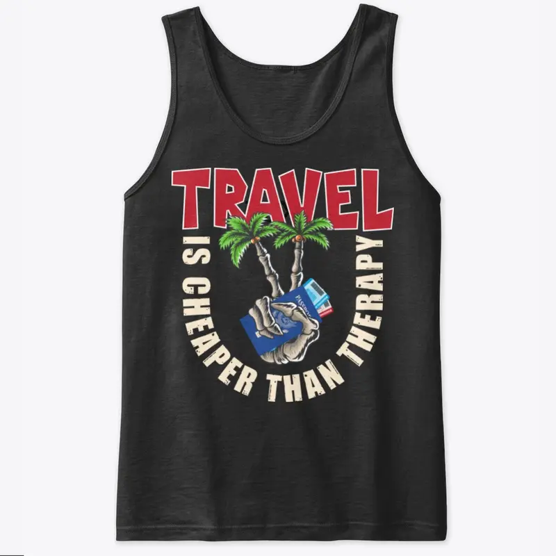 Travel Tank Top  (Blk)Tee 